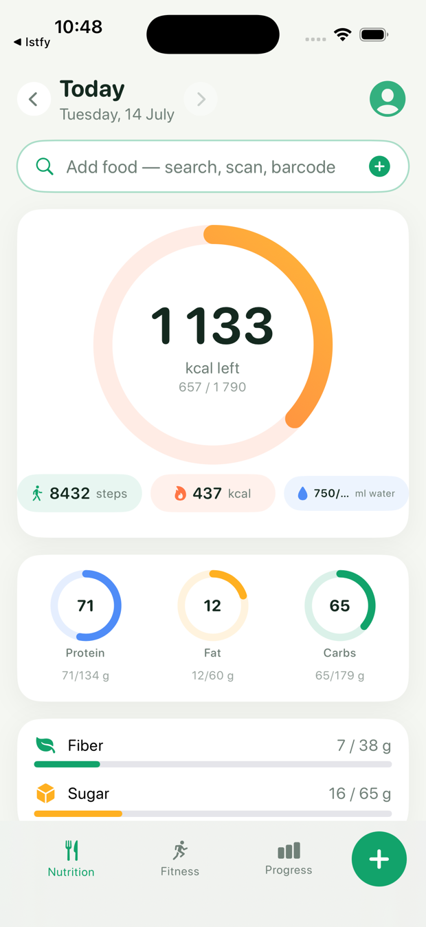 Lyto daily dashboard
